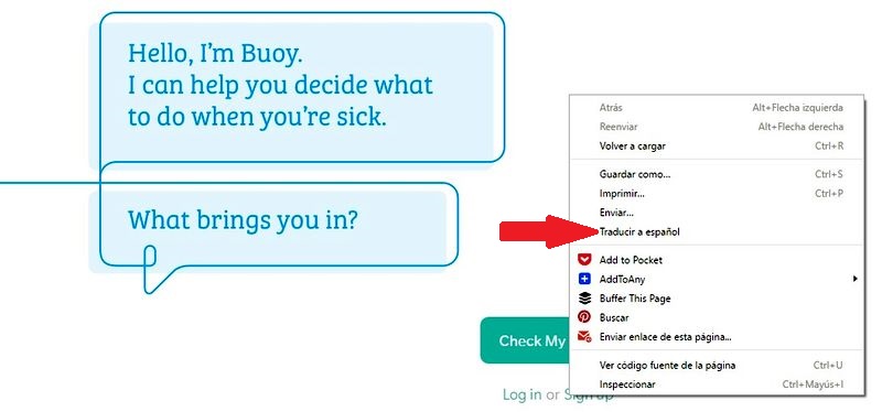 Buoy: página con inteligencia artificial para "diagnosticar" tus síntomas