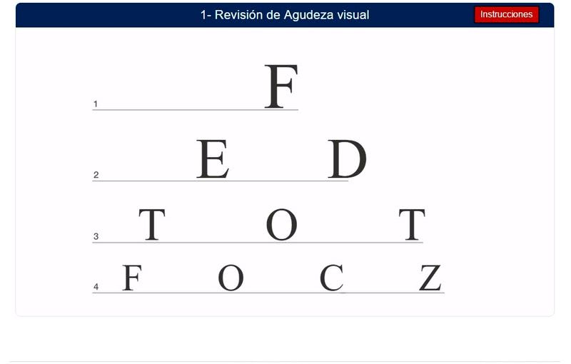 Test de visión online y gratuito para detectar posibles problemas visuales