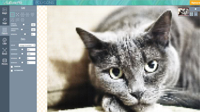 HalftonePro: web para decorar tus fotos con bellos patrones de fondo