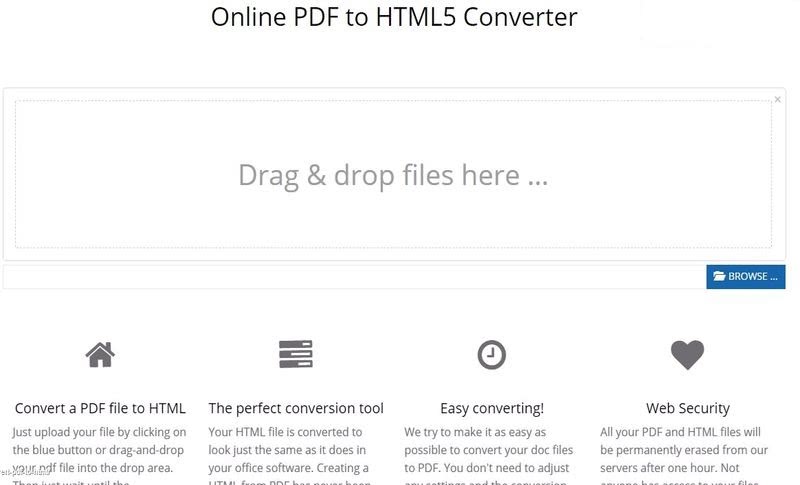 Pdf to html5 converter free online