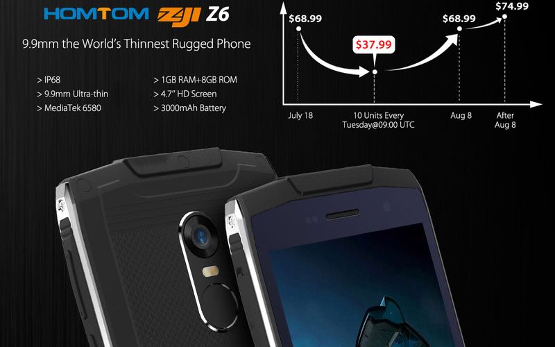 HomTom Z6 por $68.99 y HomTom Z7 por $88.99, dos chollos por tiempo limitado