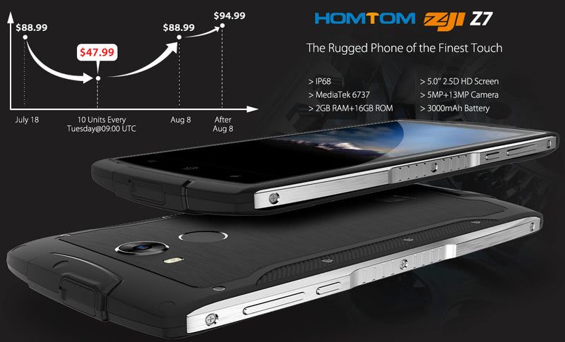 HomTom Z6 por $68.99 y HomTom Z7 por $88.99, dos chollos por tiempo limitado