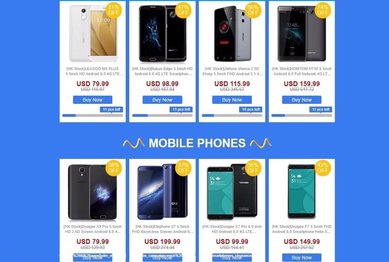 Precio de liquidación para smartphones de todo tipo de modelos