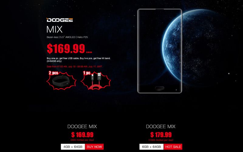 Promoción del Doogee Mix, con el mejor precio para este gran teléfono