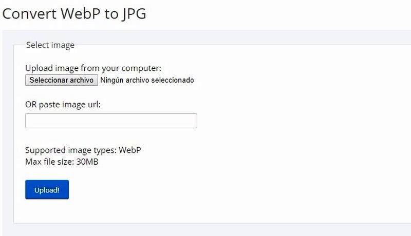 5 sitios para convertir imágenes WebP a JPG en un momento