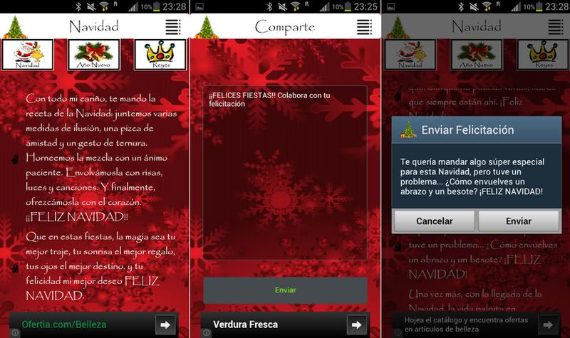 5 apps para enviar Felicitaciones de Navidad desde tu Android