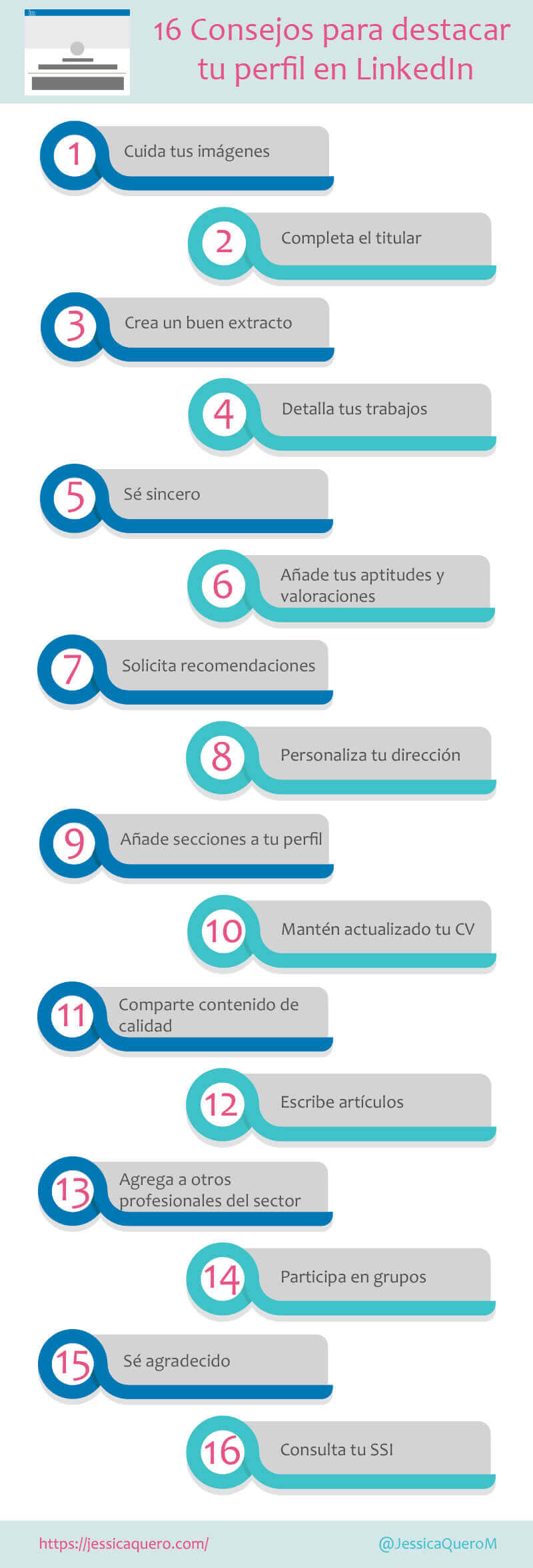 Cómo destacar tu perfil en LinkedIn con 16 sencillos consejos