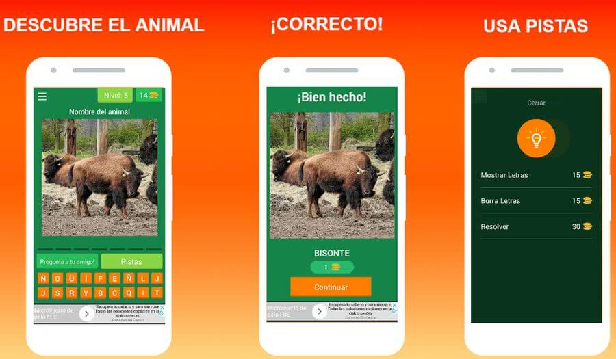 Quiz de Animales: juego Android de adivinar animales para toda la familia