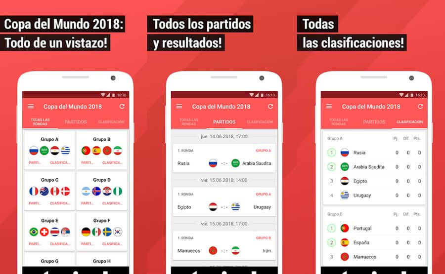 Mejores apps para seguir el mundial Rusia 2018 en tu Android