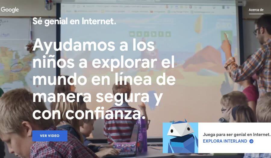 Sé genial en Internet: iniciativa de Google para enseñar a los niños un uso adecuado de Internet