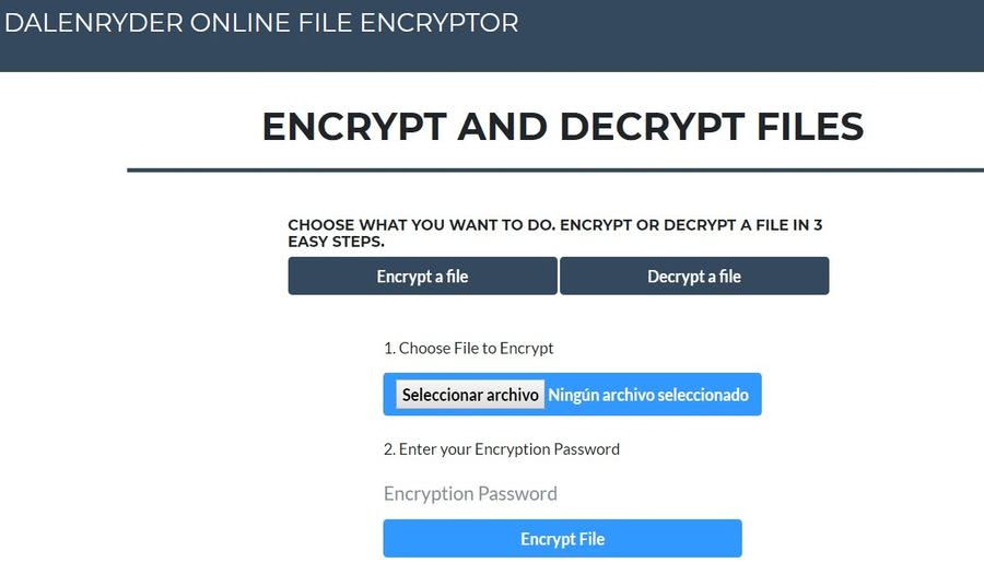 Cifrar archivos en línea fácilmente con esta aplicación web gratuita
