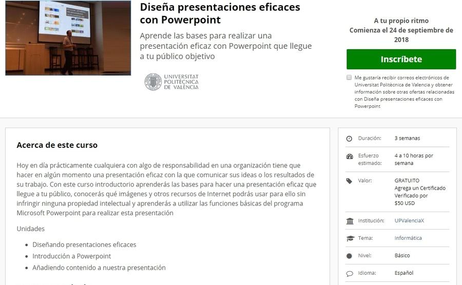 Curso gratuito de Powerpoint