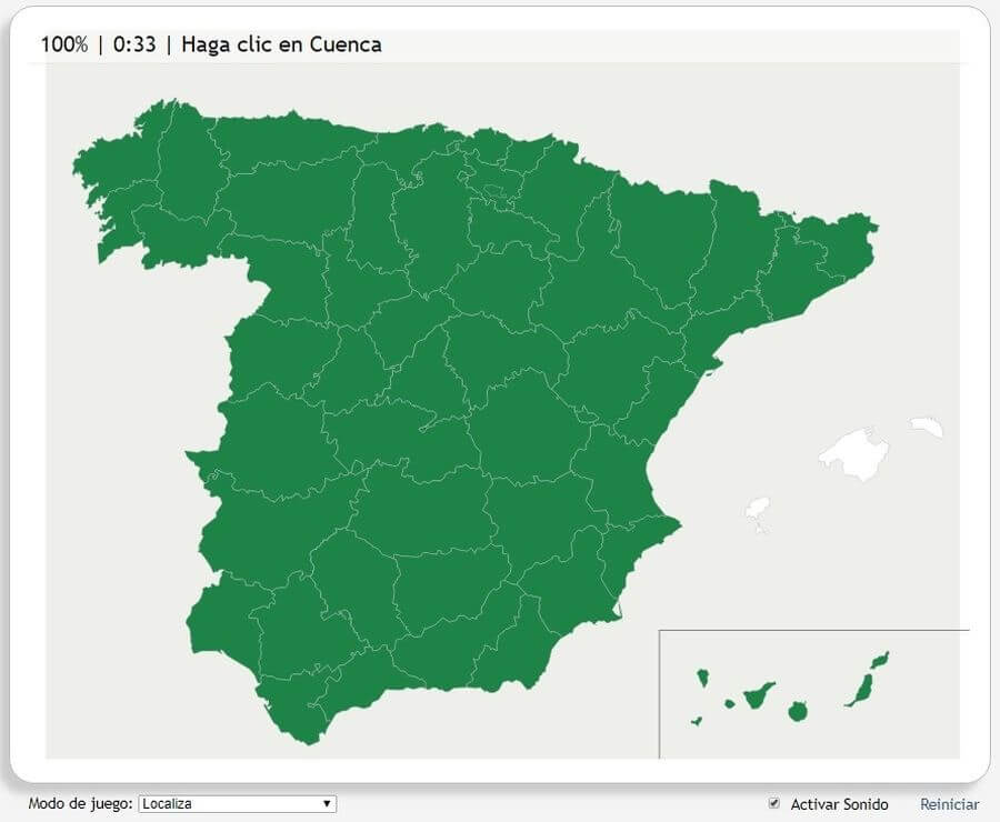 Juegos de Geografía online para localizar sobre un mapa: Seterra