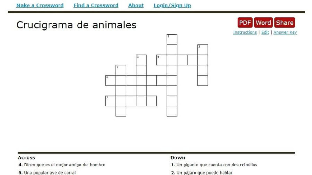 descargar crucigramas para imprimir en pdf