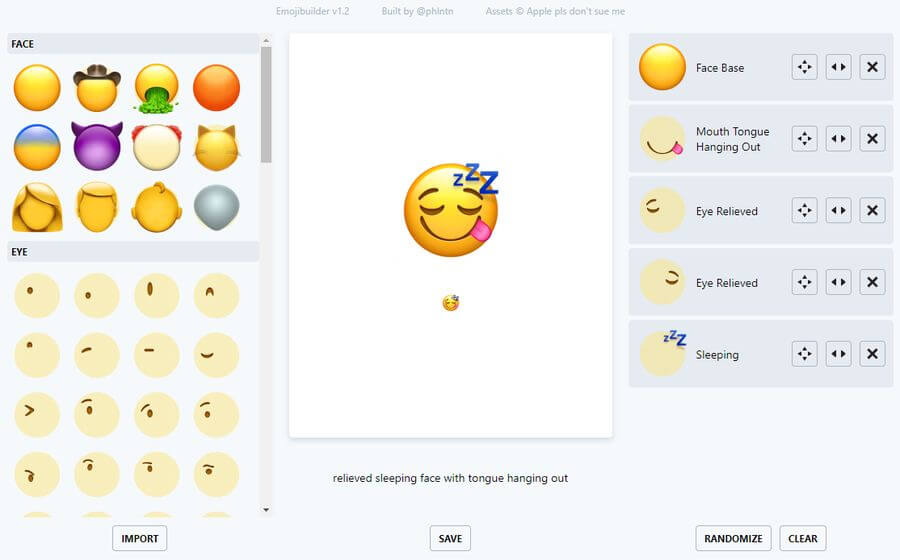 Diseñar emoticonos online, gratis y fácilmente con Emoji Builder