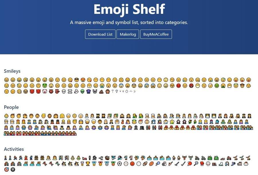 Emoji Shelf