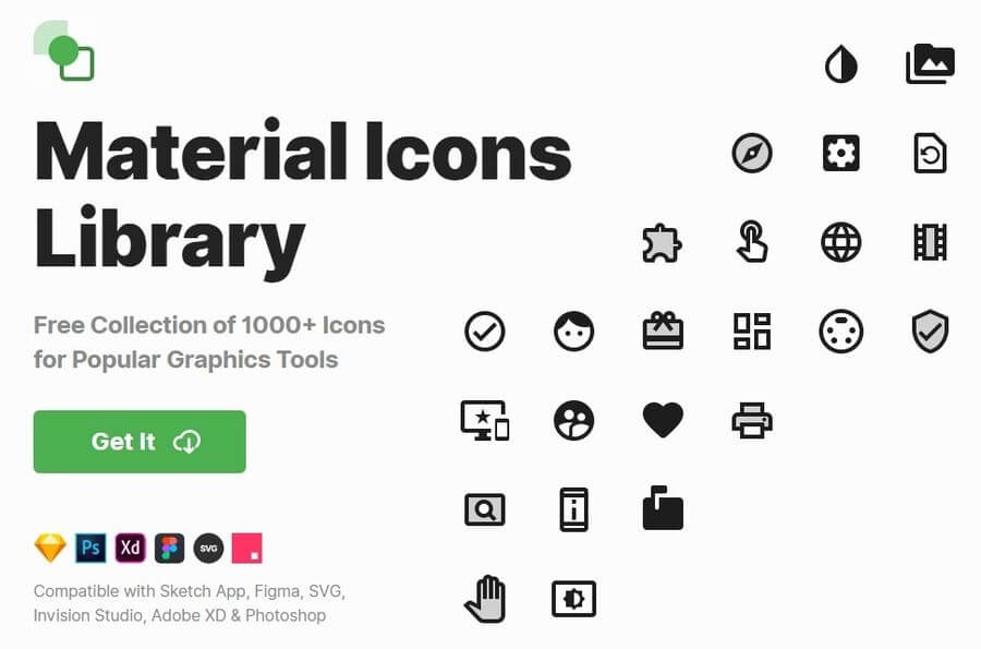 Más de 1000 iconos Material Design gratuitos