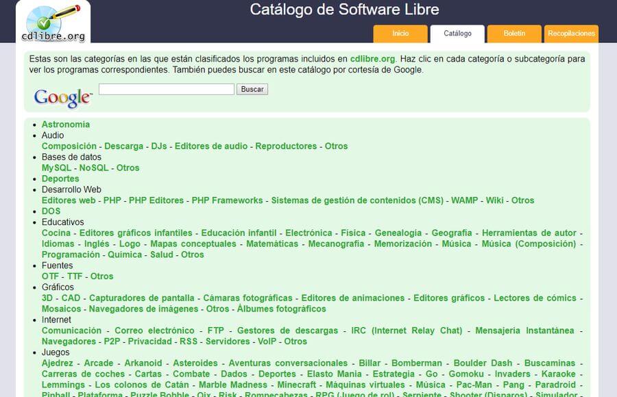 CdLibre: catálogo de software libre repleto de aplicaciones