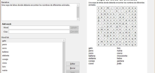 Word Search Creator, un software libre para crear sopas de