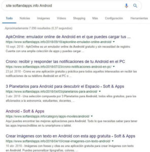 Trucos para Google - sitio específico