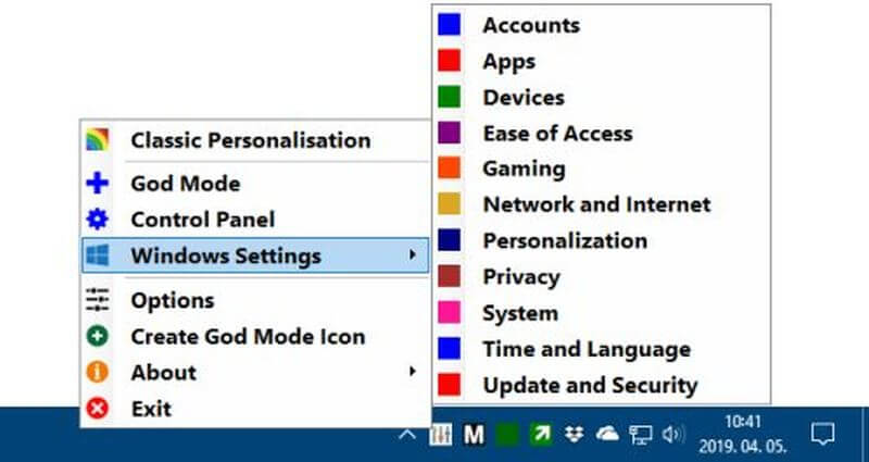 windows 10 all settings reset