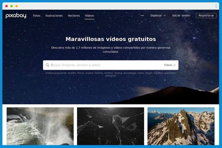 Miles de vídeos gratis para tus proyectos en Pixabay