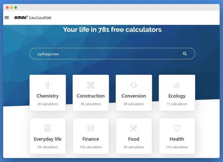 Omni Calculator Nos Ofrece Cientos De Calculadoras Online