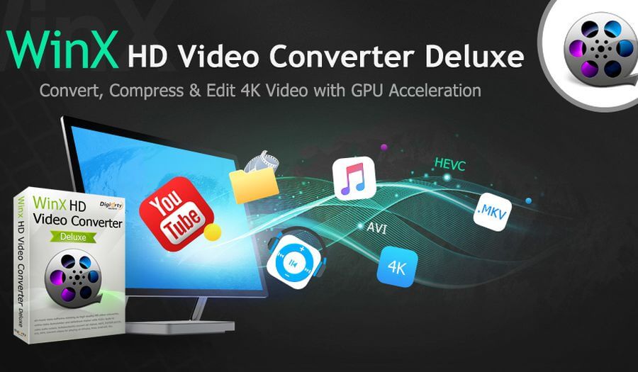 WinX HD Video Converter Deluxe: mejor compresor y convertidor de vídeo 4K