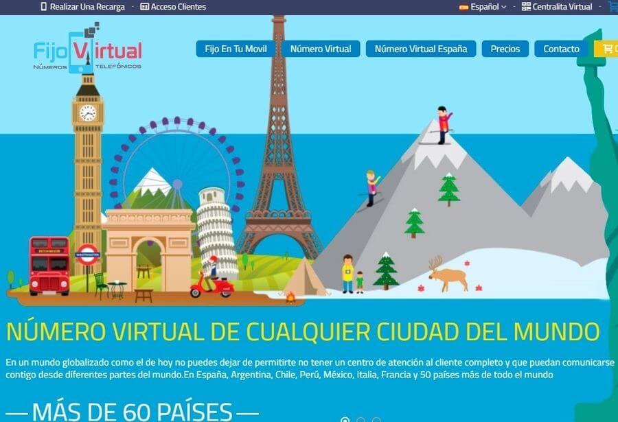 Un sitio para conseguir un número virtual de España