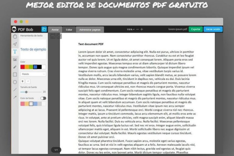 Mejor Editor Pdf Gratuito Y Online Que A N No Conoces Pdf Bob