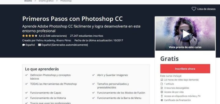 Curso De Photoshop Online Y Gratuito De 30 Horas De Duración