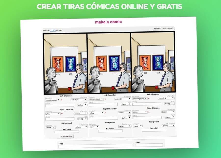 Crear tiras cómicas online y gratis con Stripcreator