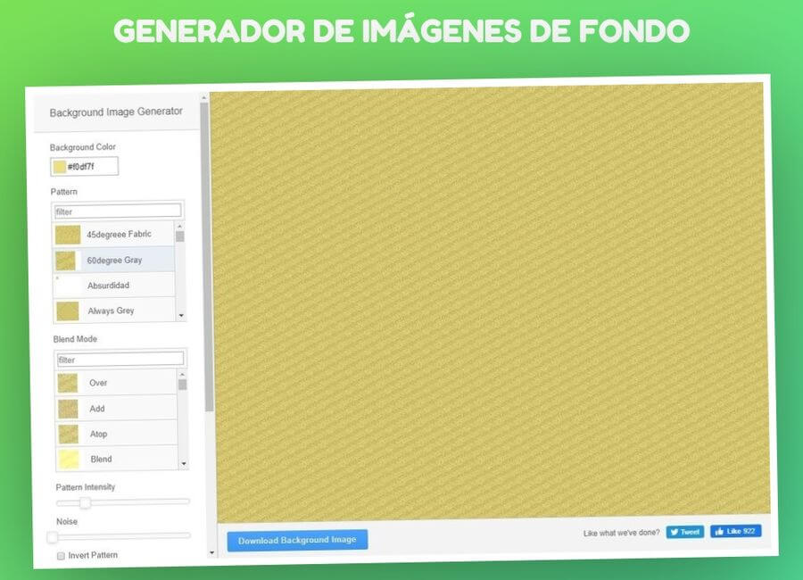 Generador de imágenes de fondo online y de uso completamente gratuito