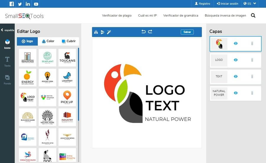 Diseñador de logotipos online y gratis muy fácil de utilizar