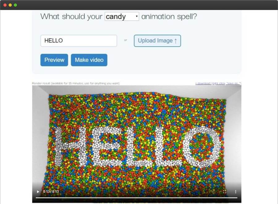 Your Word in Candy