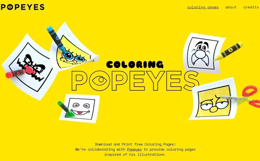 Coloring Popeyes