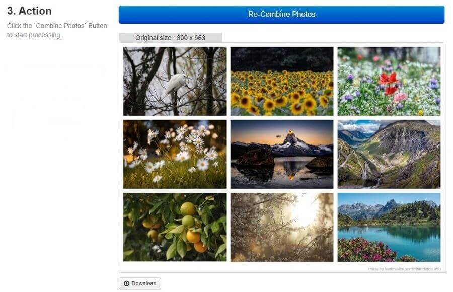 Combinar múltiples fotos en una sola imagen con Make Photo Gallery