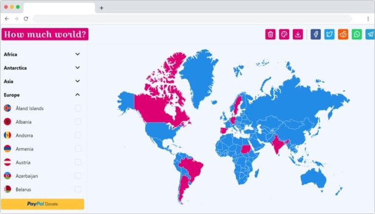 Crear Mapas De Países Que Has Visitado Gratis Y Online 2929