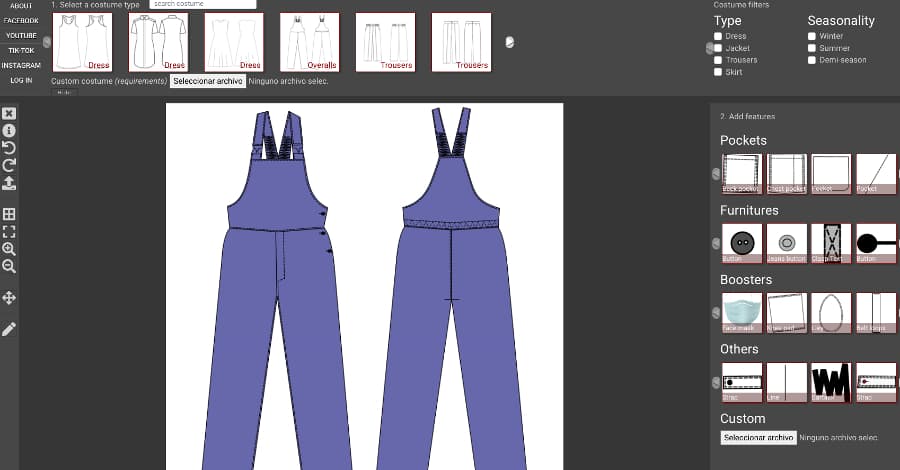 Enjuague bucal software Calamidad Diseñar ropa online y gratis con la ayuda de Nastix Design