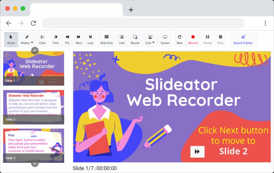 Slideator: añadir narraciones de voz a tus presentaciones