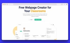 Creador de páginas web para el aula