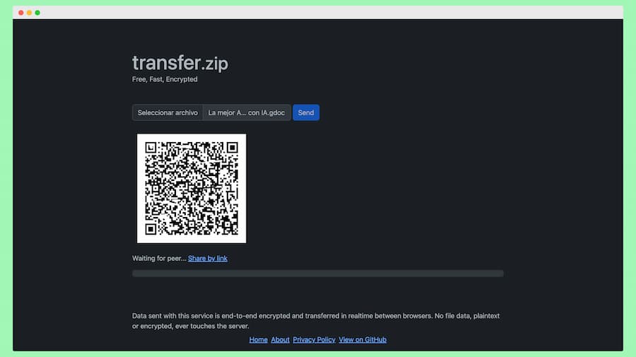 Transferir archivos de forma segura