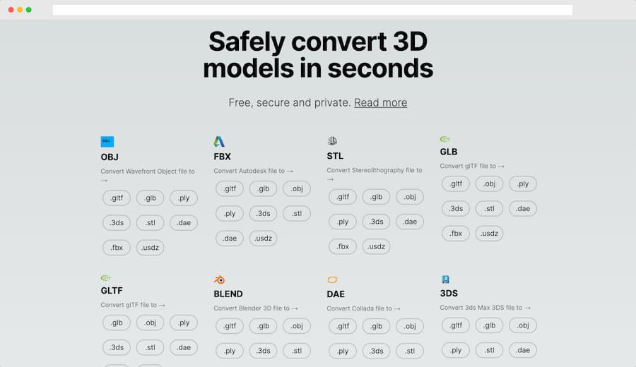 Convert 3D Model Files