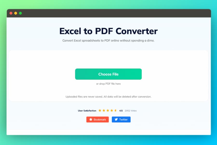 Excel to PDF Converter