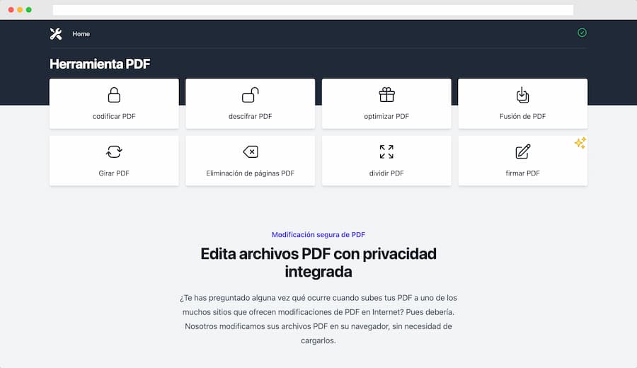 Recurso web para trabajar con PDF