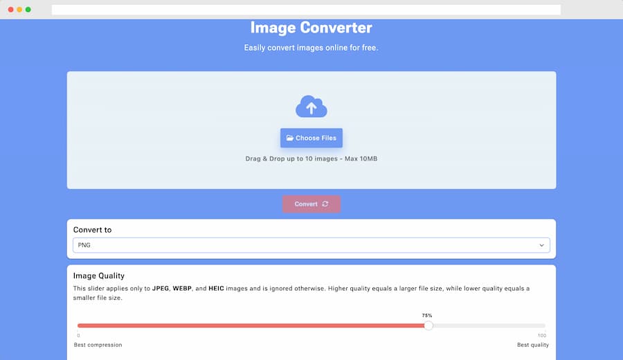 ConvertImg: una web para convertir imágenes de forma sencilla