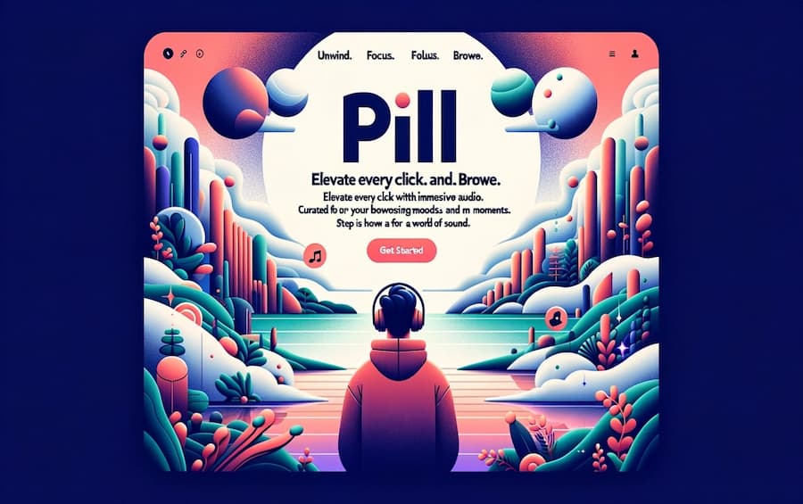 Música para concentrarte en Chrome con la extensión Pill