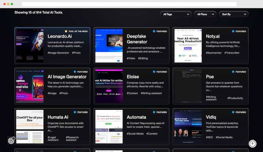 NextGenTool: un completo directorio de herramientas IA