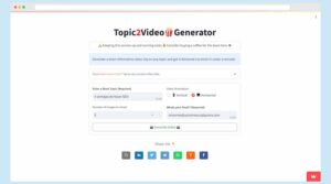 Topic2Video Generator