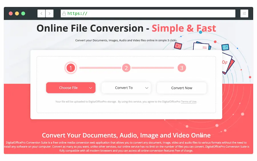 Convertidor universal de archivos online